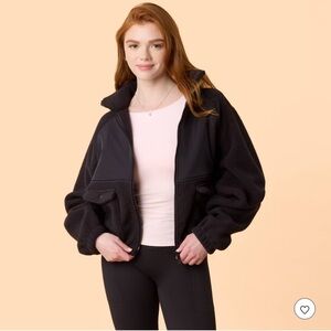 Blogilates Women's Bonfire Fleece Jacket in Black